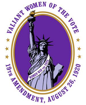 valiant women of the vote logo