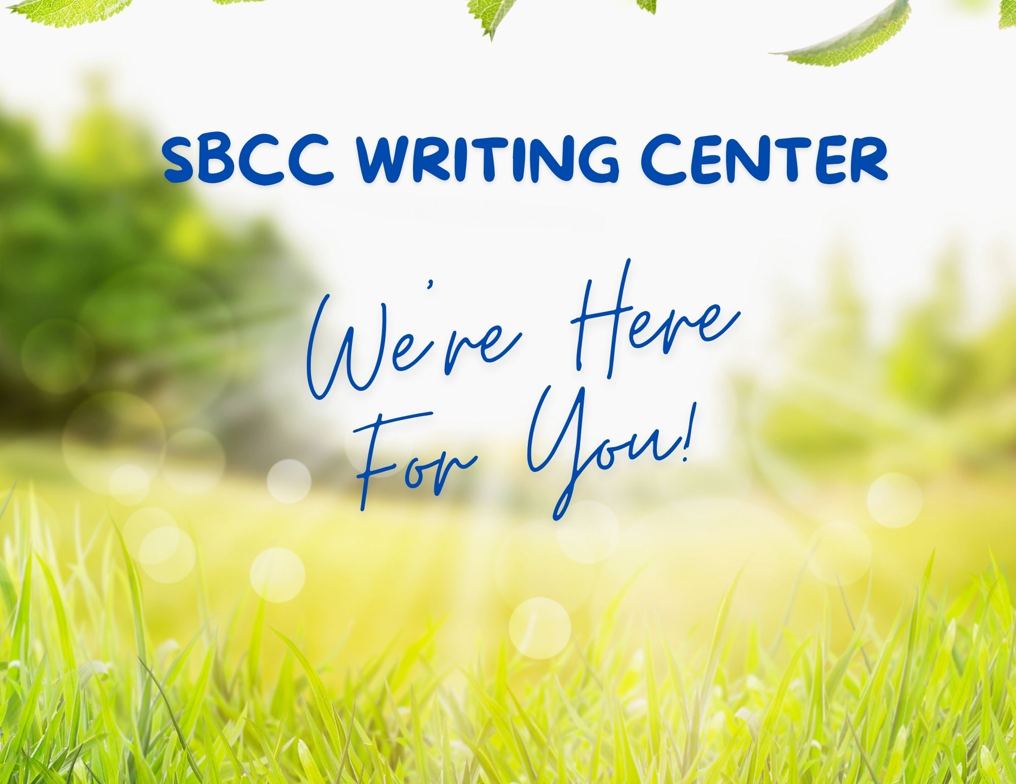 Writing Center supports students flyer